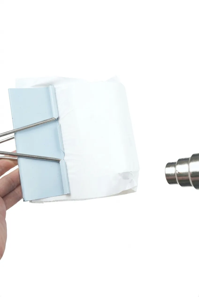 How to Customize it by Tumbler Heat Press? Step 4: Shrink it by Heat Blower