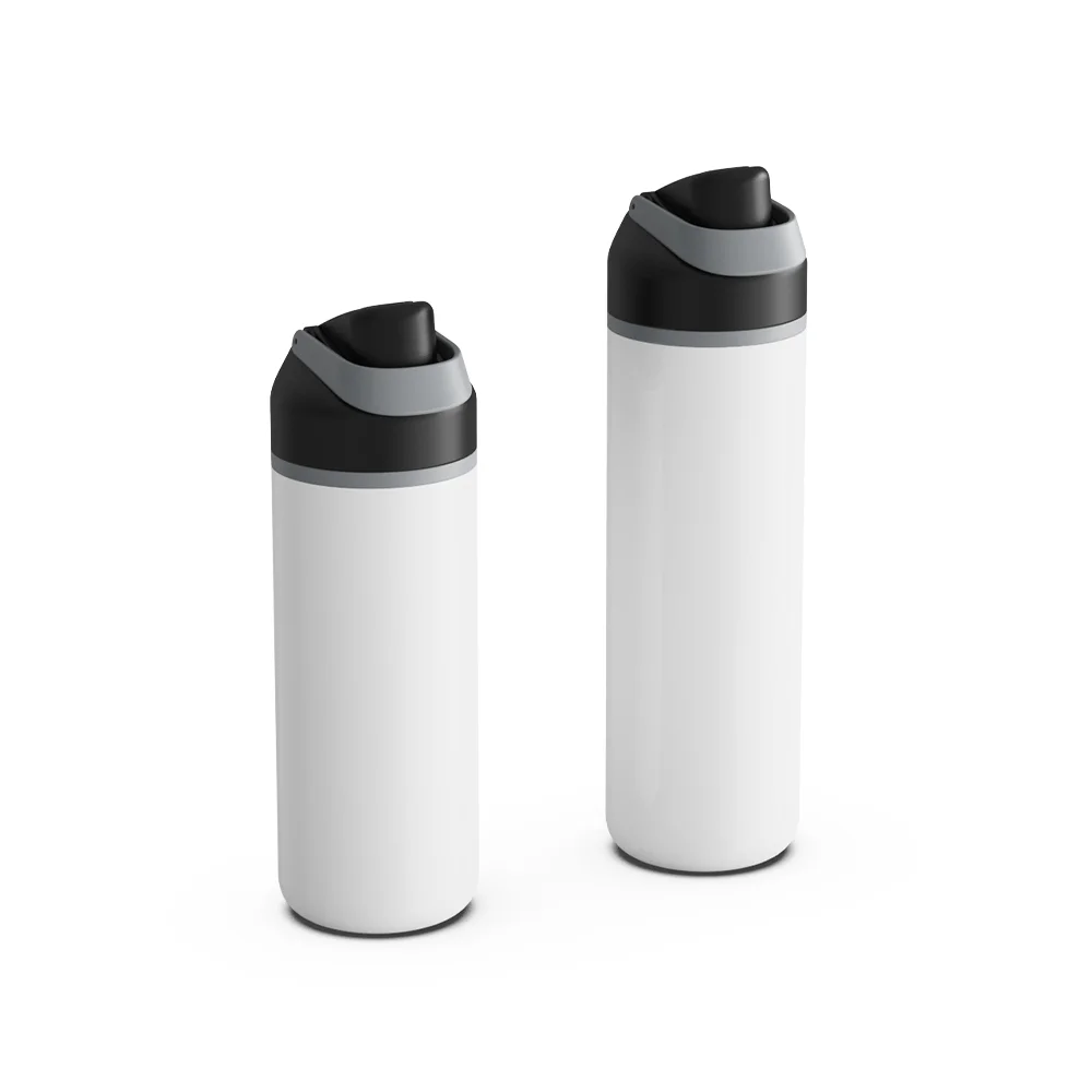 16oz 500ml Stainless Steel Water Bottle with Portable Lid (Black Lid) thumbnail 5