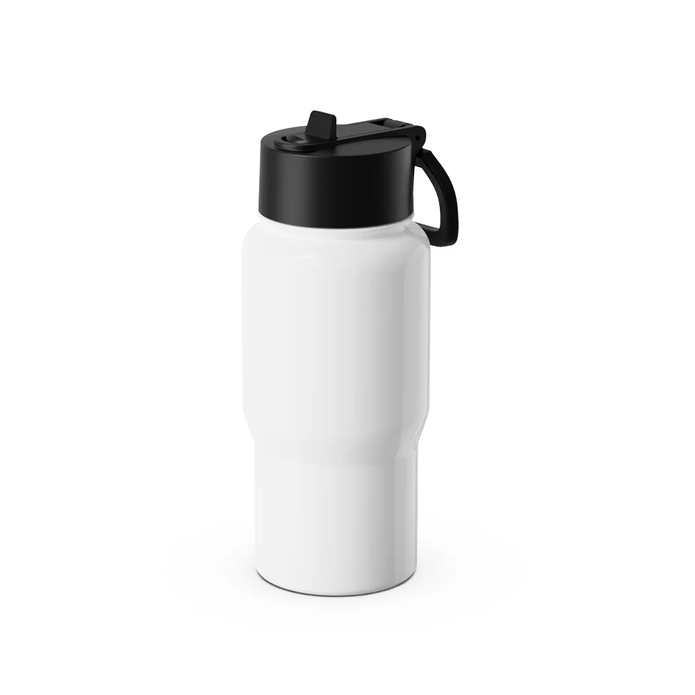 20oz/600ml Sublimation Blank Travel Water Bottle (Glossy White)