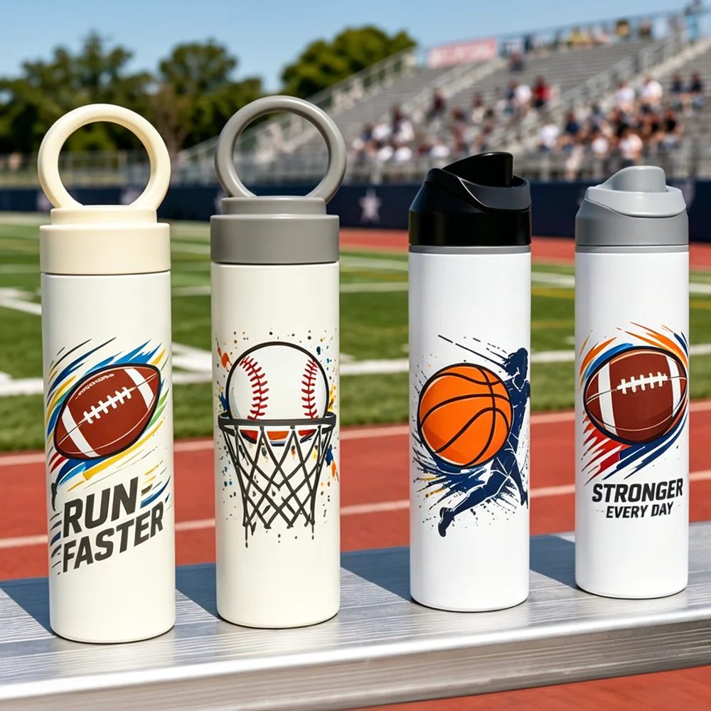 15oz 450ml Stainless Steel Straight Skinny Tumbler Bottle with Portable Lid (Grey Lid) thumbnail 7