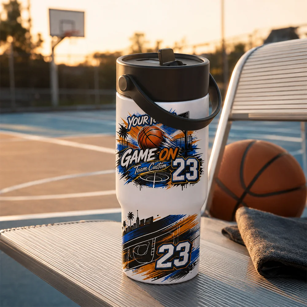 20oz/600ml Sublimation Blank Travel Water Bottle Wide Mouth (Glossy White) thumbnail 4