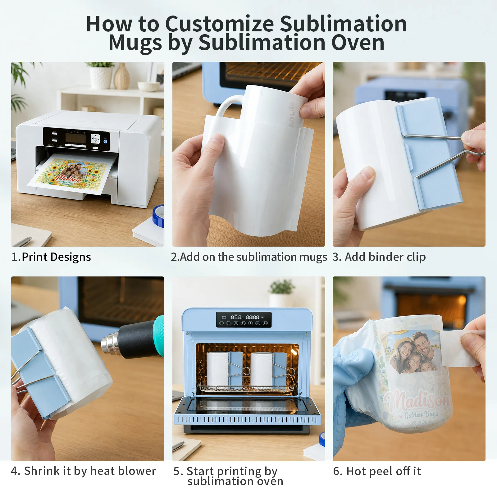 15oz Full Color Glossy Mug Sublimation Blank Coffee Cups thumbnail 10