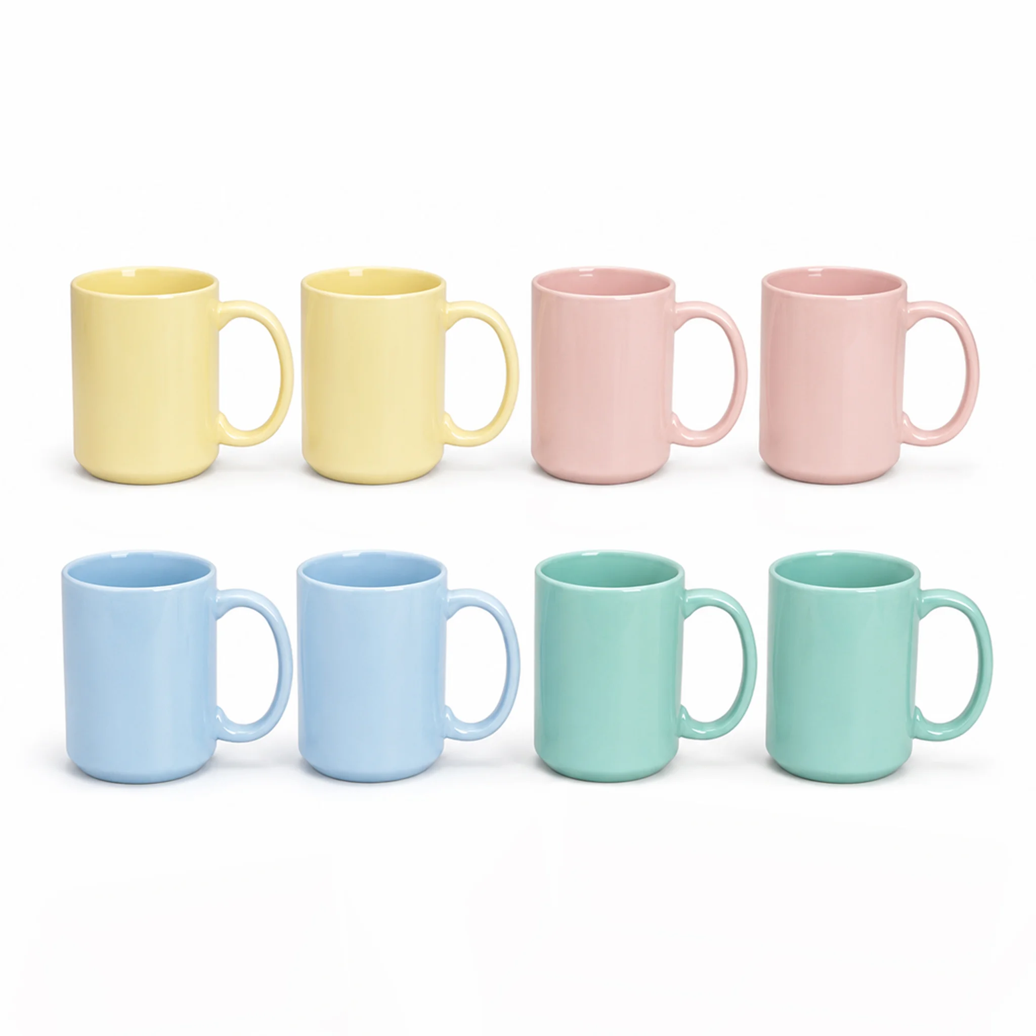 15oz Full Color Glossy Mug Sublimation Blank Coffee Cups