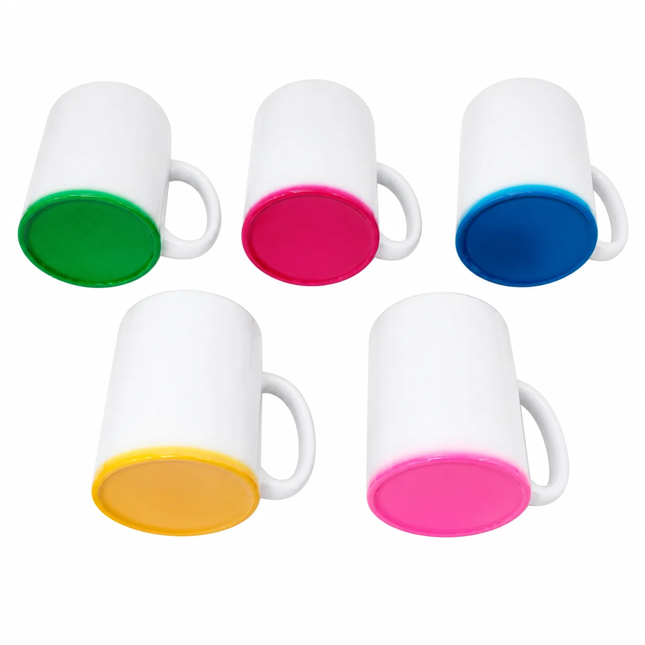 11oz 330ml Sublimation White Ceramic Coffee Mug with Gradient Color Base thumbnail 4