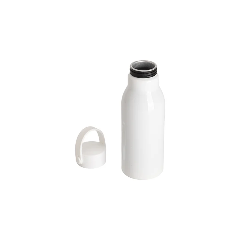 20oz 650ml Sublimation White Aluminum Water Bottle with Carry Handle Lid  thumbnail 7