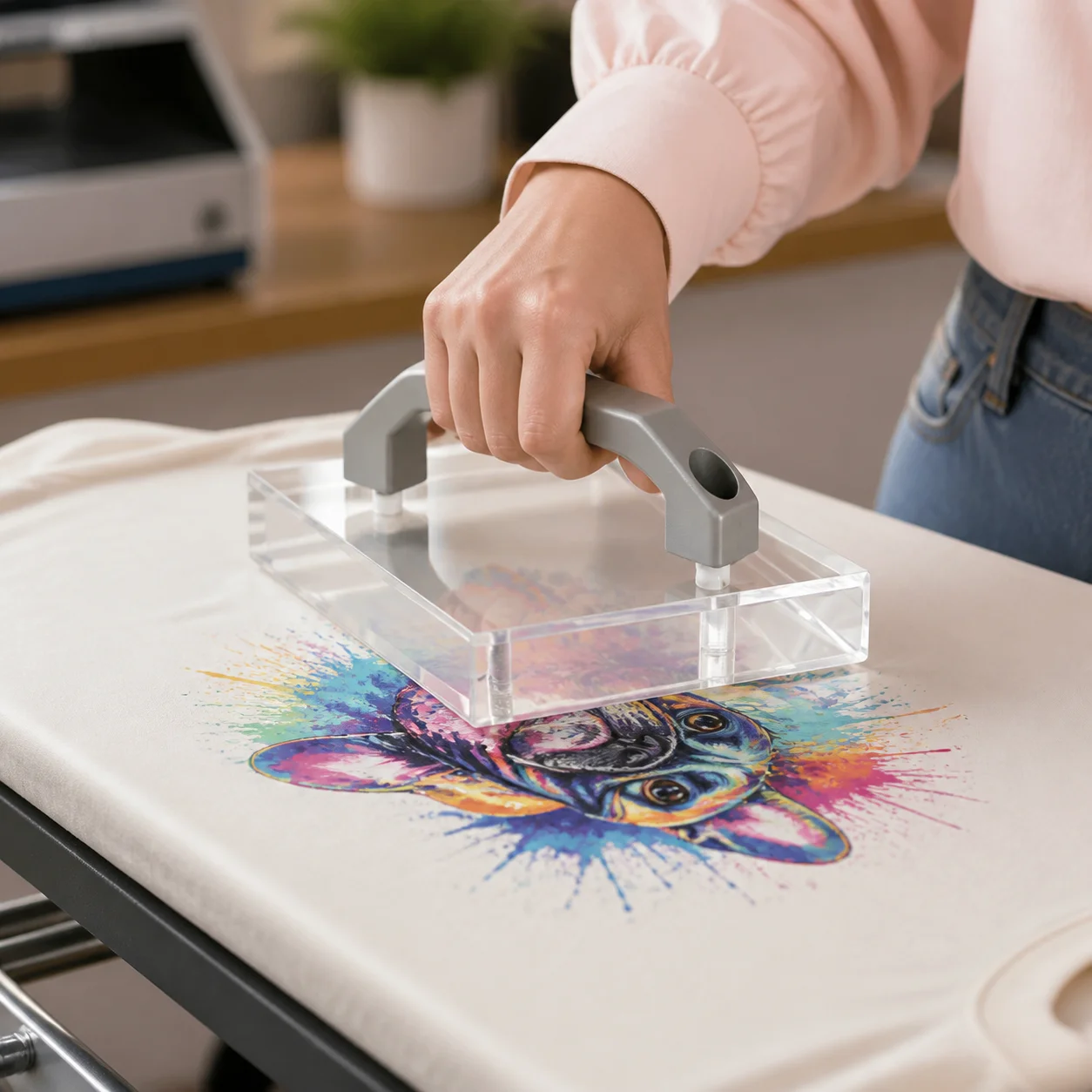 Acrylic Cooling Block for DTF Transfers