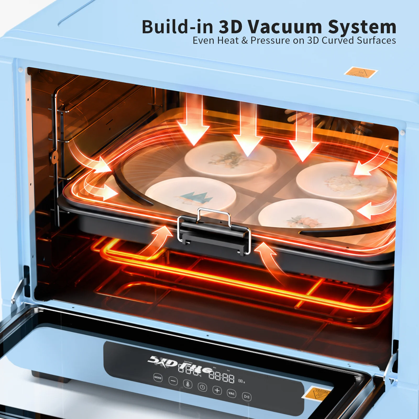 Sublimation Oven with Built-in Vacuum Pump System (60L)