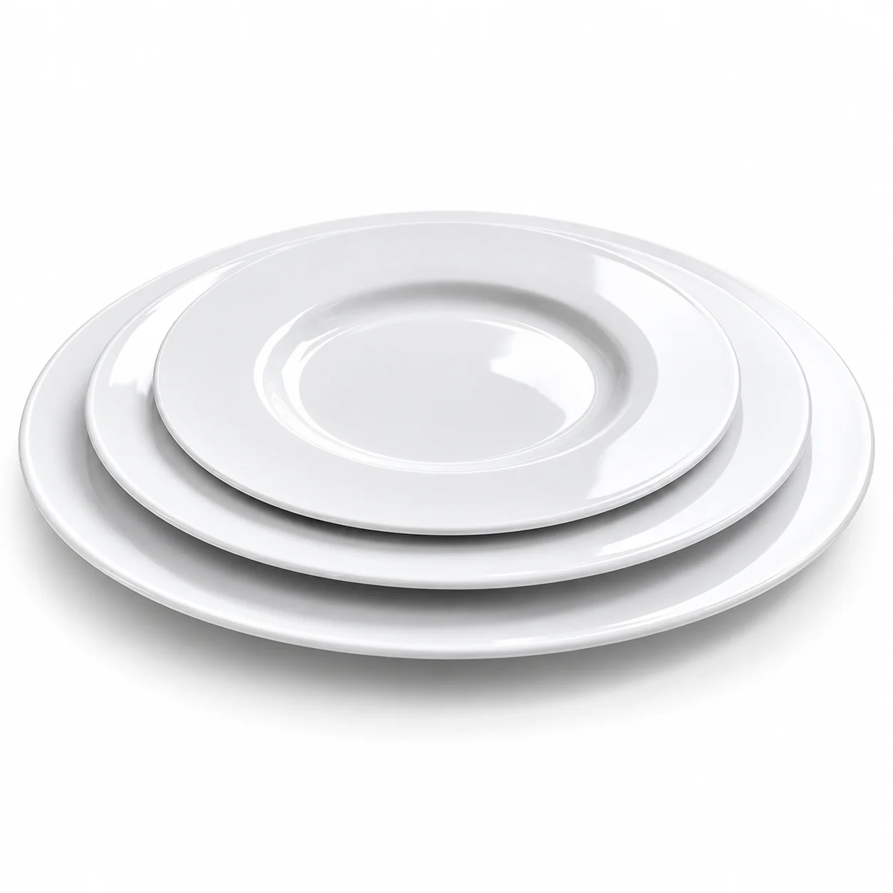 Sublimation Blank Ceramic Plate, Flat Rim, 7.5" 9" 10.5" - image 1
