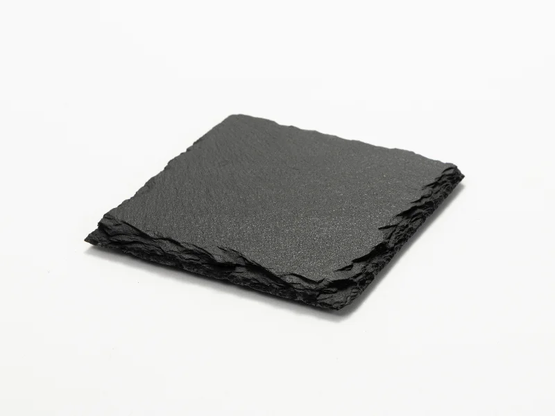 Natural Slate Blank Coaster for Laser Engraving (Square, 10×10cm / 3.9"×3.9") thumbnail 1
