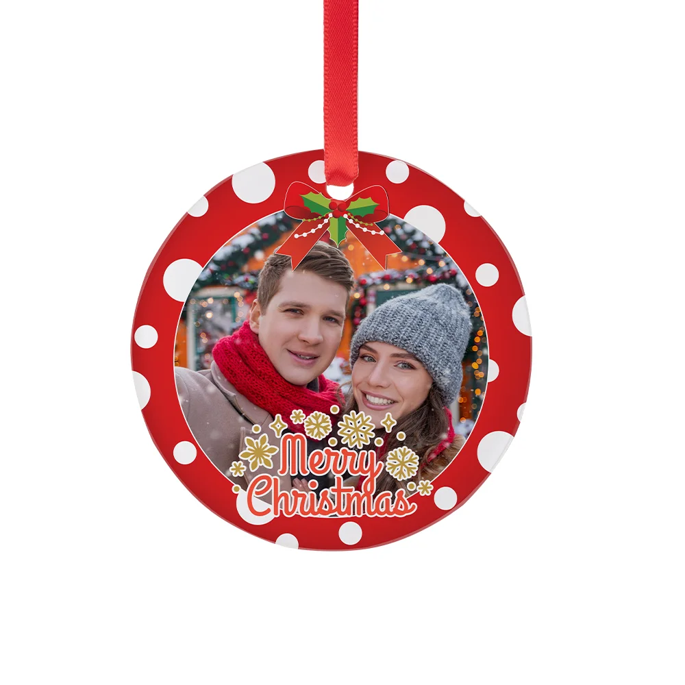 Sublimation Acrylic Ornament(Circle, Φ7.6*0.4cm) thumbnail 2
