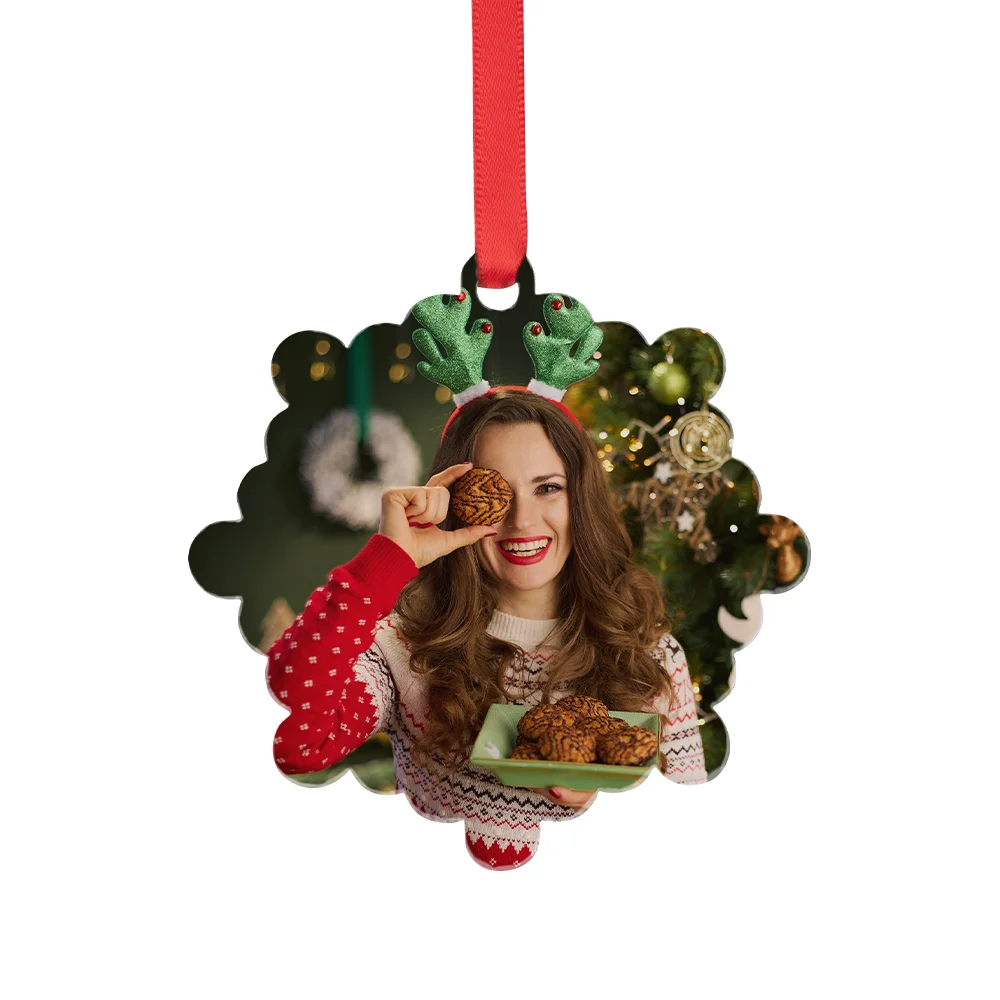 Sublimation Acrylic Ornament(Snowflake, 7.6*7.6*0.4cm) thumbnail 2