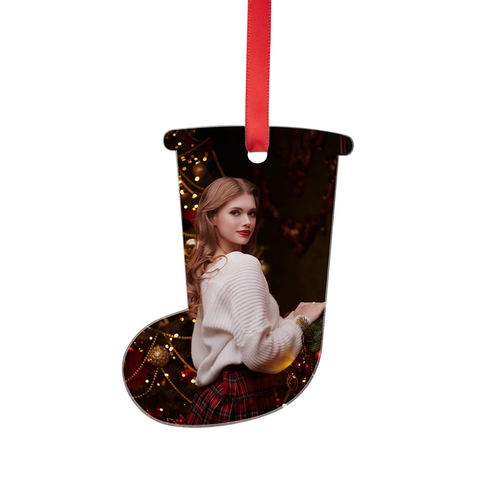 Sublimation Acrylic Ornament(Stocking, 6*8*0.4cm) thumbnail 2