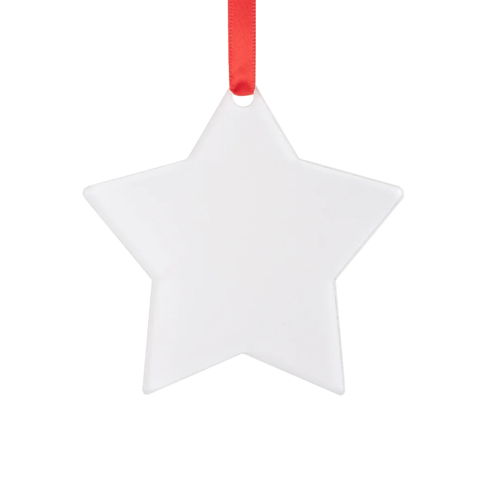 Sublimation Acrylic Ornament(Star, 7.6*7.6*0.4cm) thumbnail 1