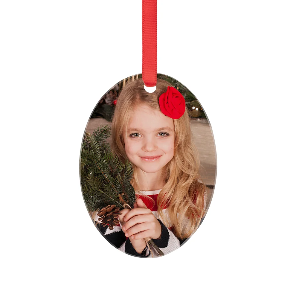 Sublimation Acrylic Ornament(Oval, H7.6*W5.7*0.4cm) thumbnail 2