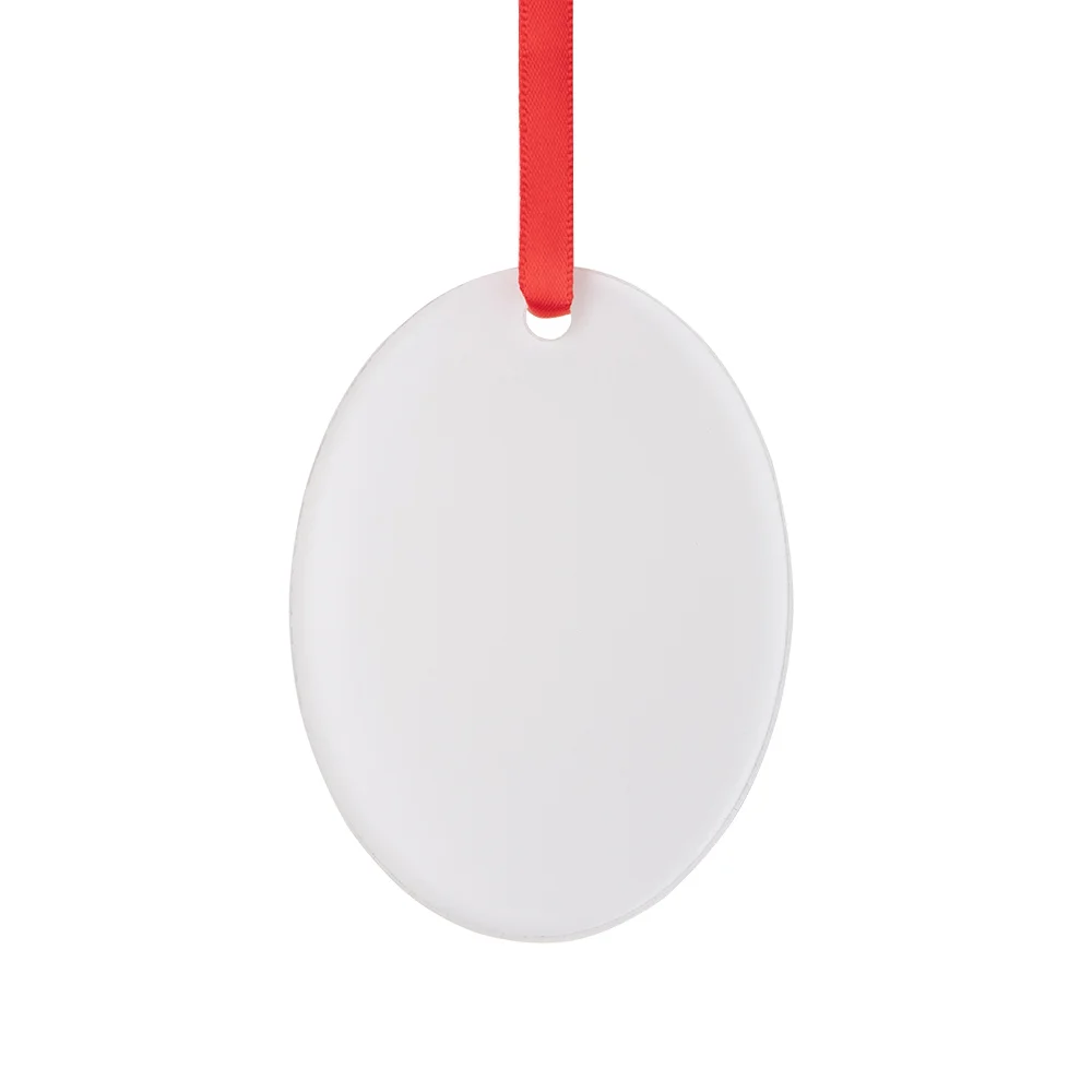 Sublimation Acrylic Ornament(Oval, H7.6*W5.7*0.4cm) thumbnail 1