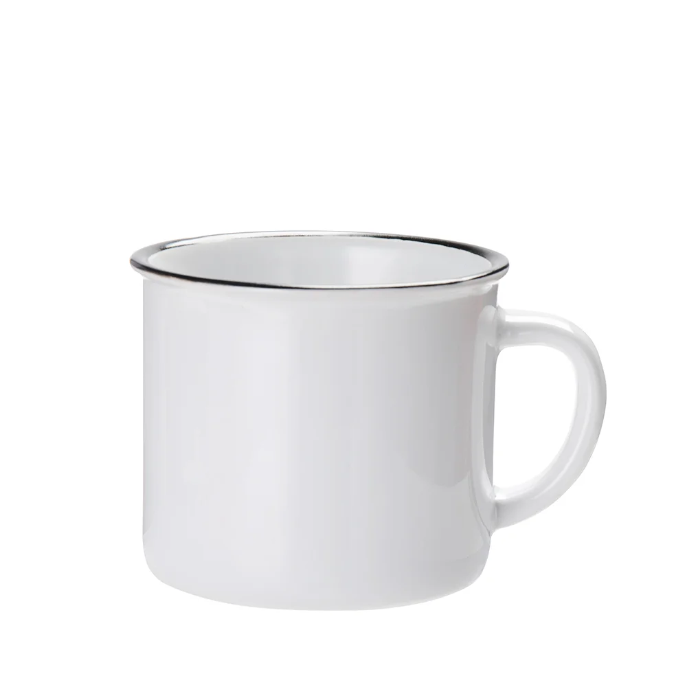 10oz 300ml Sublimation Ceramic Enamel Mug (Black) thumbnail 1