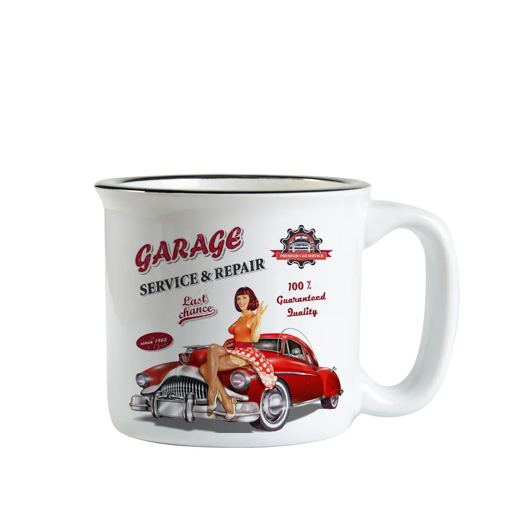 13oz/400ml Sublimation Ceramic Enamel Mug (White) thumbnail 2