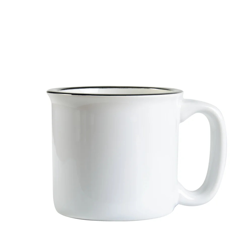 13oz/400ml Sublimation Ceramic Enamel Mug (White) thumbnail 1