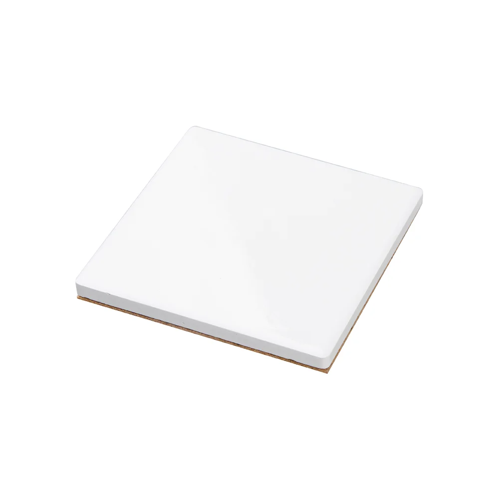 Sublimation Square Ceramic Coaster with Cork Base  (10*10cm/3.9"x3.9") thumbnail 1