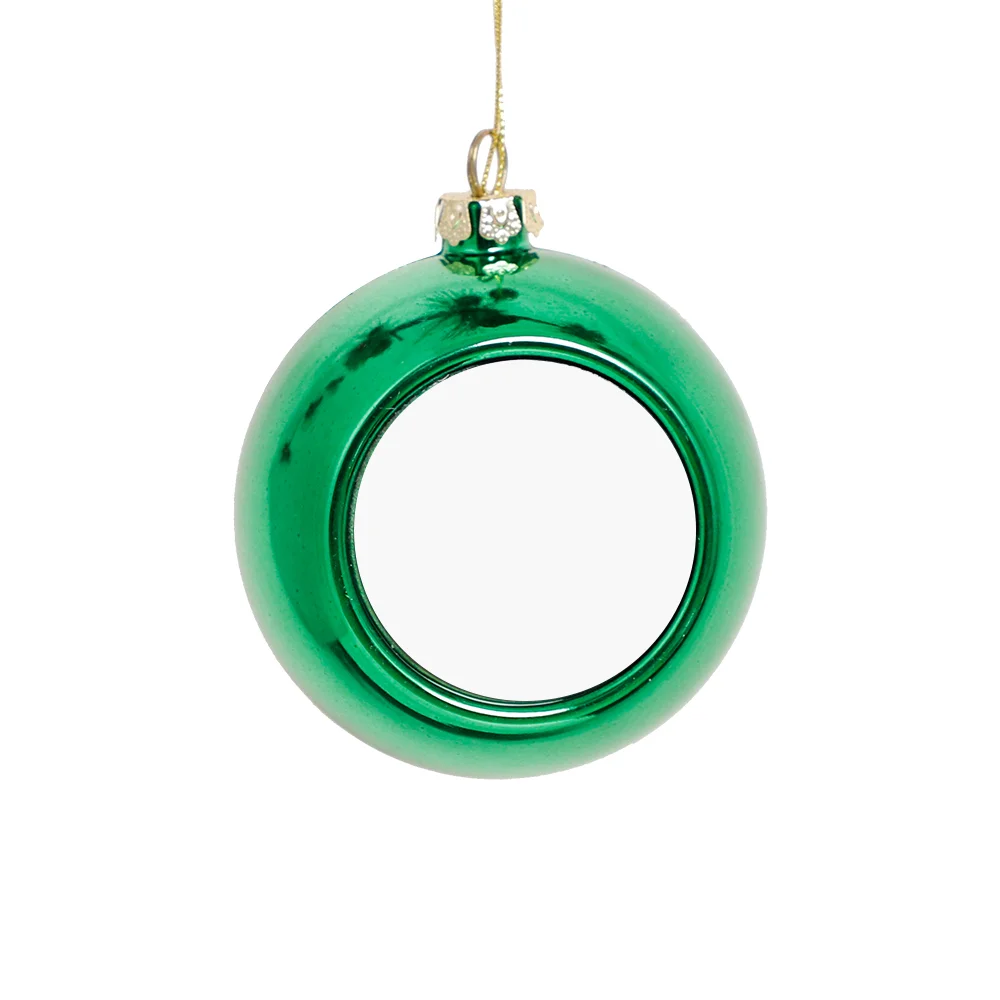 6cm Plastic Christmas Ball Ornament with dyesub insert thumbnail 7