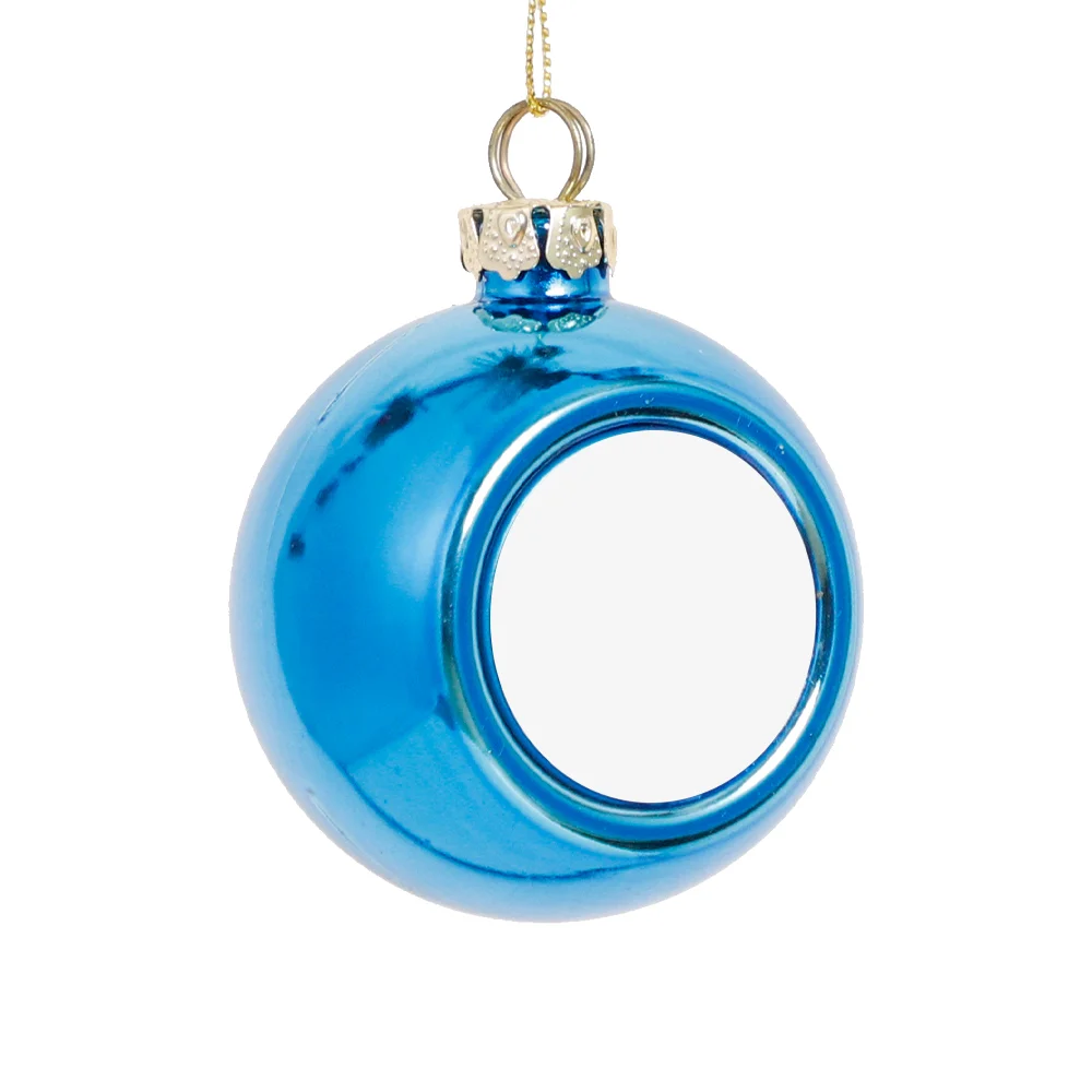 8cm Plastic Christmas Ball Ornament with dyesub insert thumbnail 6