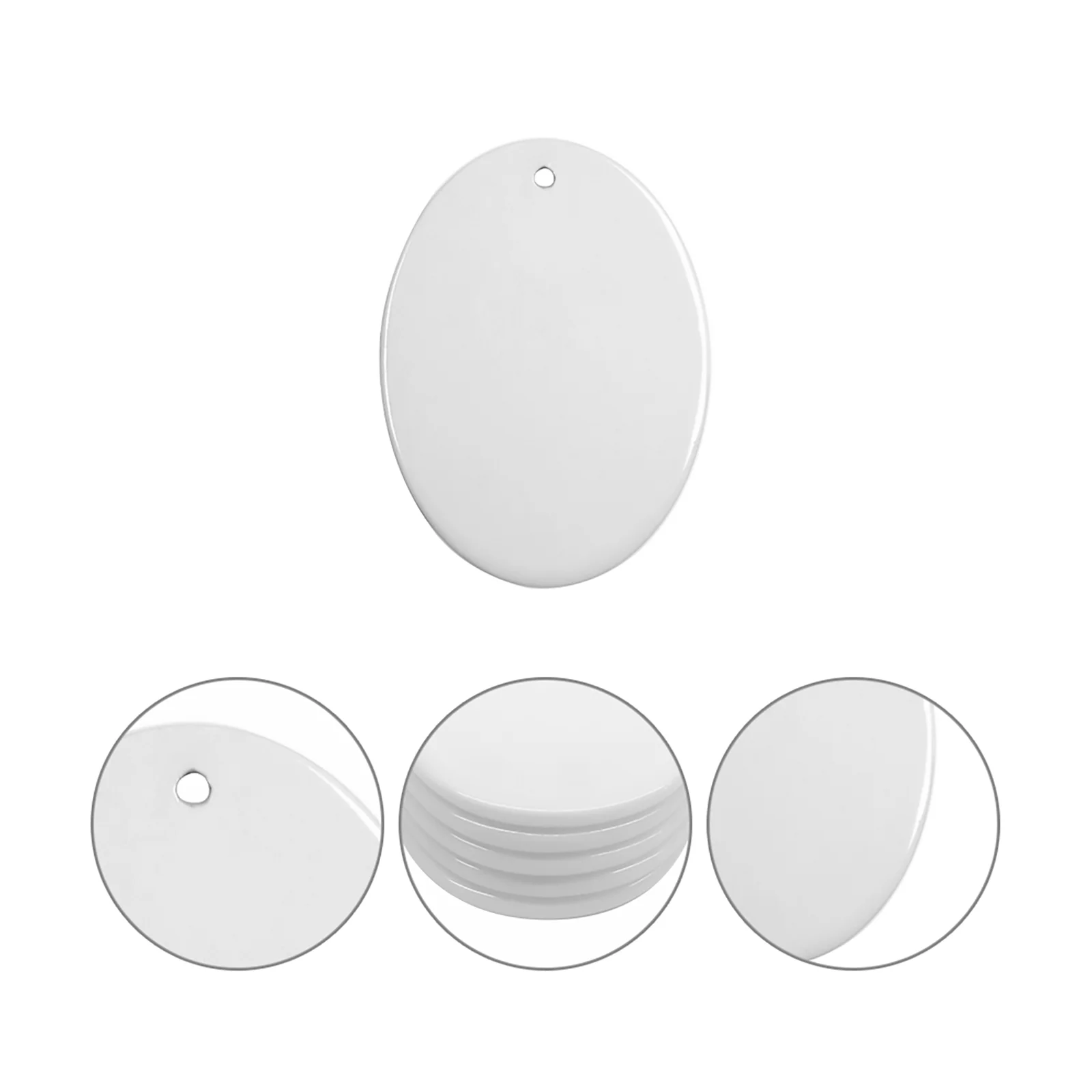 Sublimation Ornament Blanks Ceramic Hanging Christmas Ornaments Ball (3inch, Oval) thumbnail 7