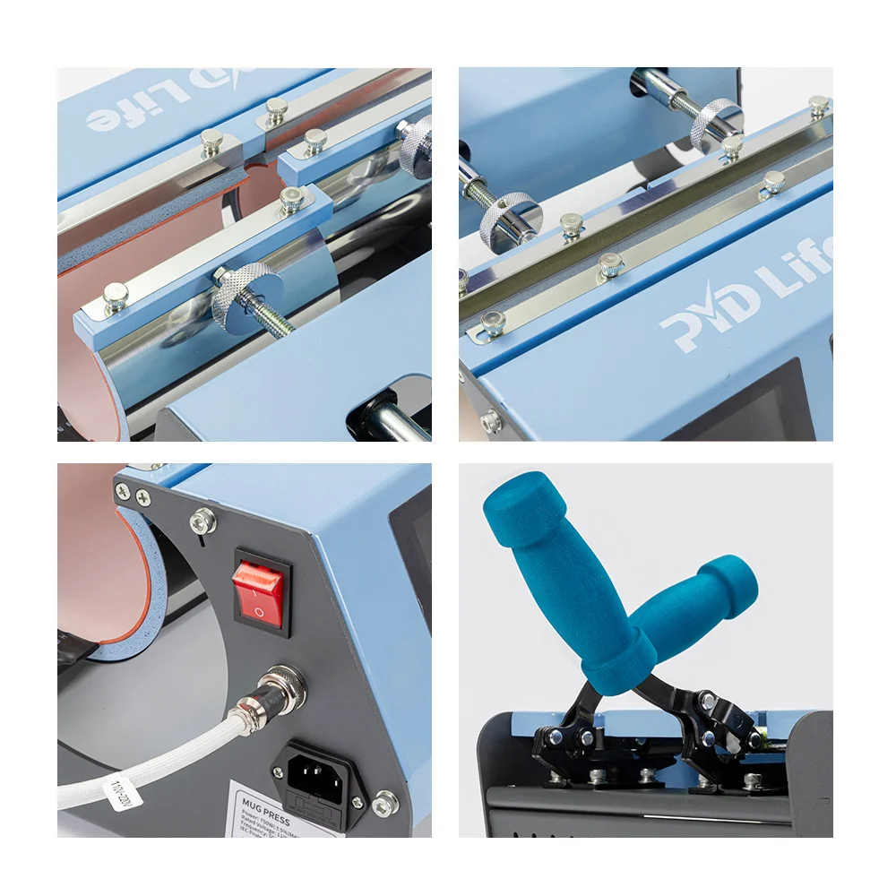 Double Station Combo Mug Press (3 in 1, Light Blue) thumbnail 3