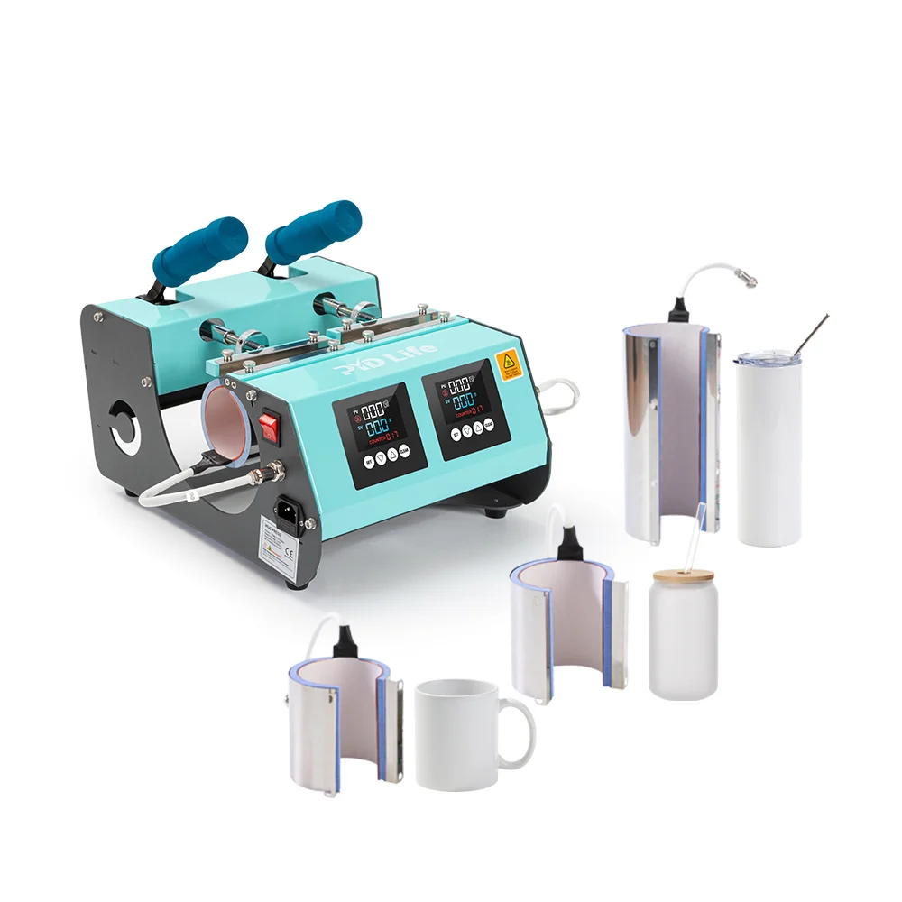 Double Station Combo Mug Press (3 in 1, Mint Green) thumbnail 4