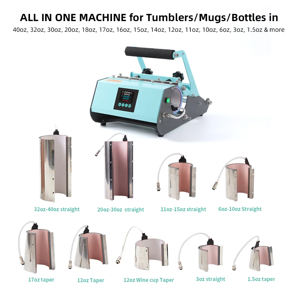 Powerful Integrated Mug Press 9-in-1 (mint green)