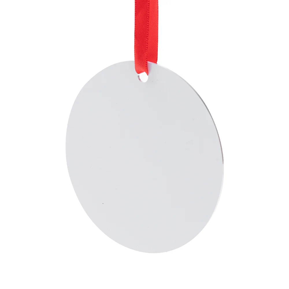 Sublimation Ornament Blanks Christmas Ball Holiday hanging Crafts Double Sided Aluminum (3inch, Round) thumbnail 4