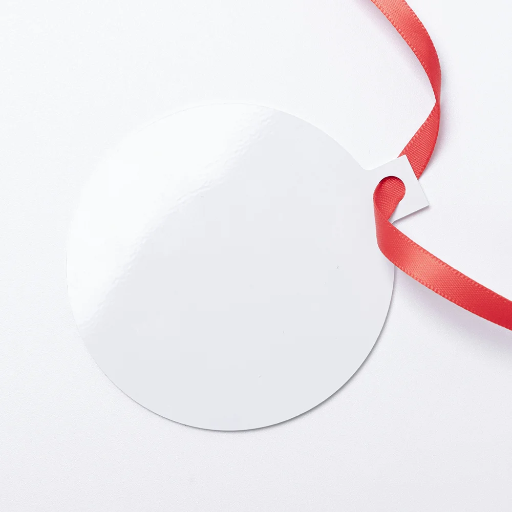 Sublimation Ornament Blanks Christmas Ball Holiday hanging Crafts Aluminum (2.68x3inch,  Bauble) thumbnail 4