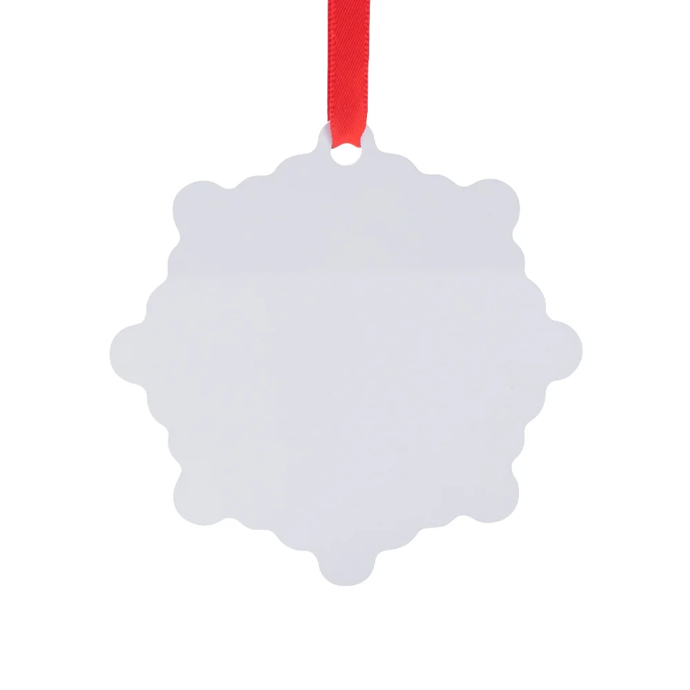 Sublimation Ornament Blanks Christmas Ball Holiday hanging Crafts Aluminum (3inch, Snow) - image 1