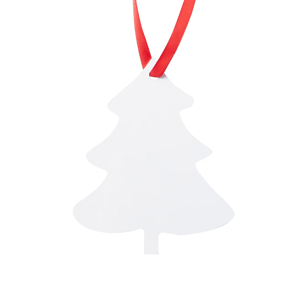 Sublimation Ornament Blanks Hanging Christmas Ornaments Holiday Decor (8.3*10.1cm, Tree) - image 1