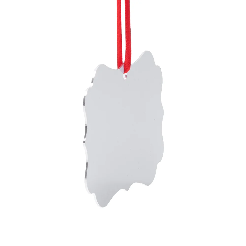Sublimation Ornament Blanks Aluminum Hanging Ornaments Christmas Tree Decoration (6*9.8cm, Rectangular) thumbnail 3