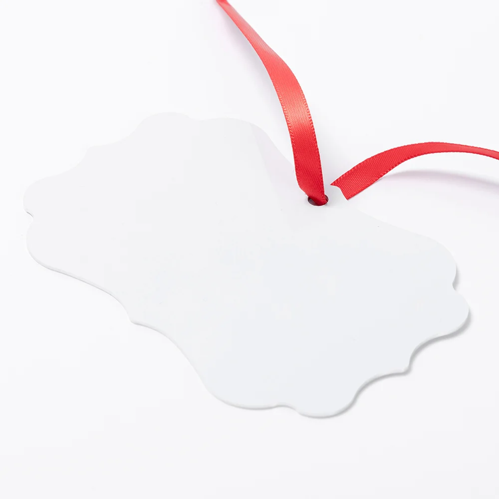 Sublimation Ornament Blanks Aluminum Hanging Ornaments Christmas Tree Decoration (6*9.8cm, Rectangular) thumbnail 4