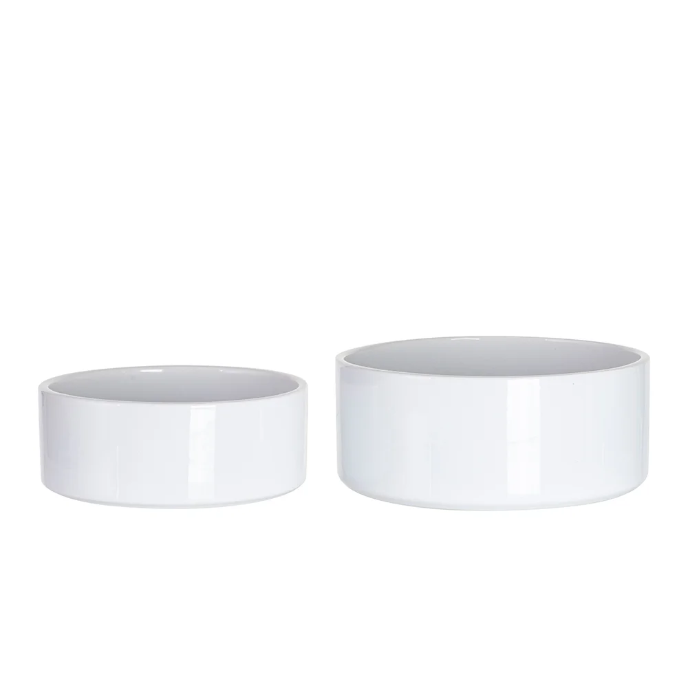 White Sublimation Ceramic Pet Dog Bowl thumbnail 5