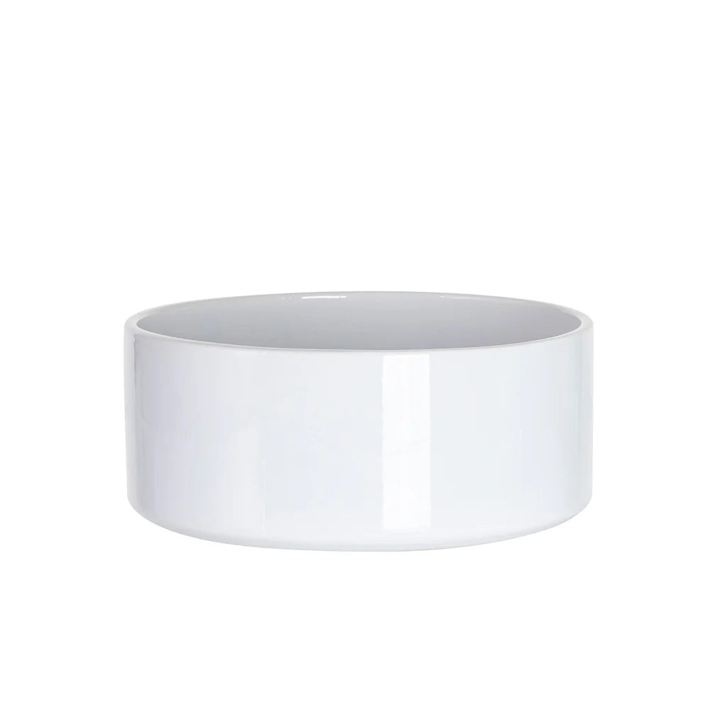 White Sublimation Ceramic Pet Dog Bowl