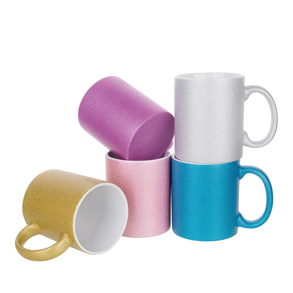 11oz 330ml Blank Sublimation Glitter Ceramic Mug(Blue) thumbnail 4