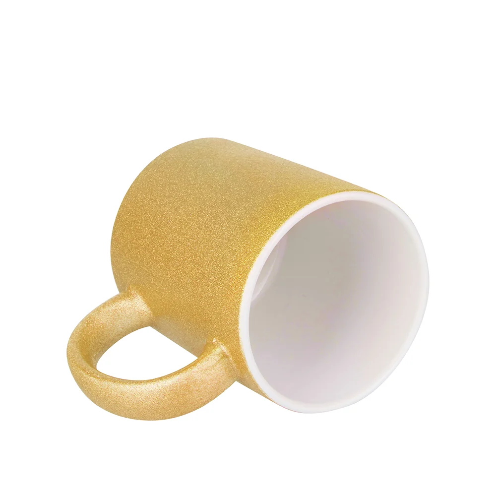 11oz 330ml Blank Sublimation Glitter Ceramic Mug(Gold) thumbnail 3