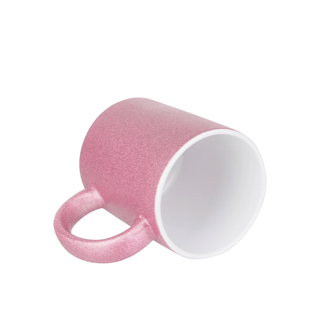 11oz 330ml Blank Sublimation Glitter Ceramic Mug(Pink) thumbnail 3