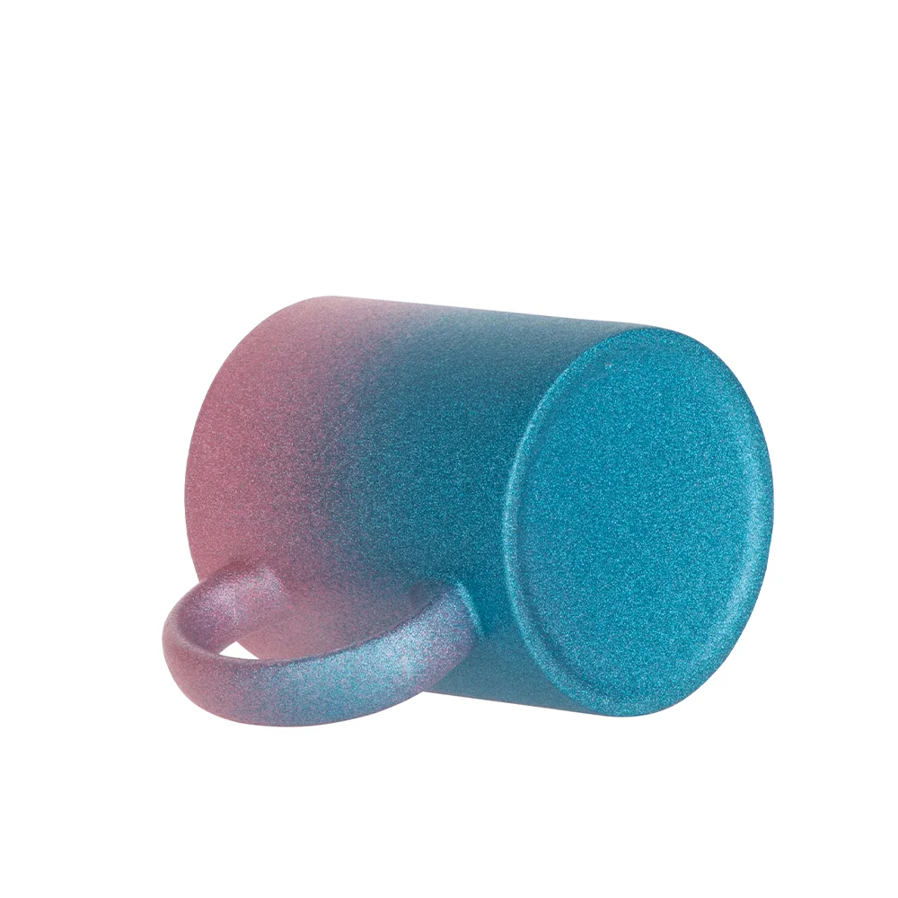 11oz/330ml Gradient Bottom Glitter Mug(Pink+Light Blue) thumbnail 3