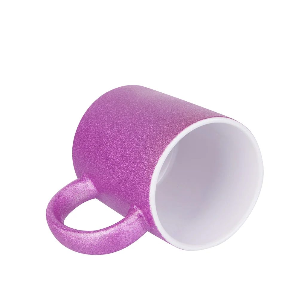 11oz 330ml Blank Sublimation Glitter Ceramic Mug(Rose Red) thumbnail 3