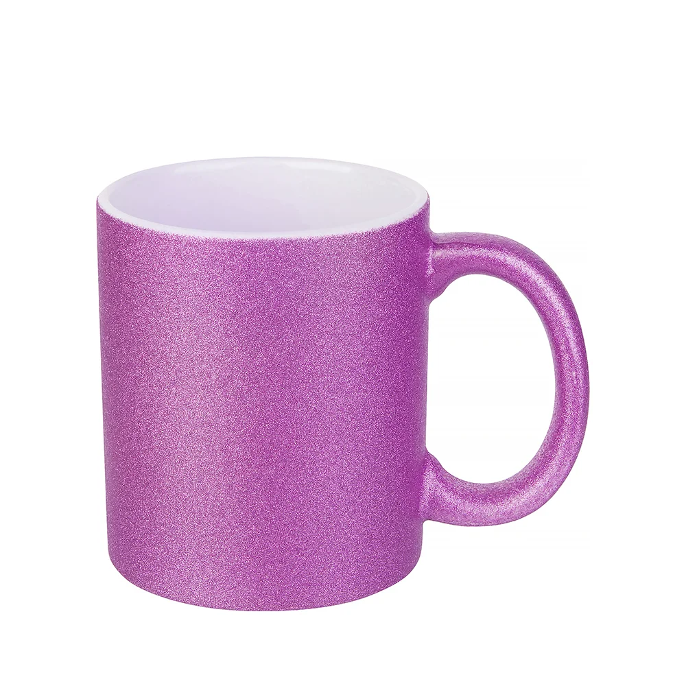 11oz 330ml Blank Sublimation Glitter Ceramic Mug(Rose Red) thumbnail 1