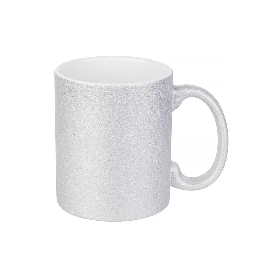 11oz 330ml Blank Sublimation Glitter Ceramic Mug(Silver) thumbnail 1