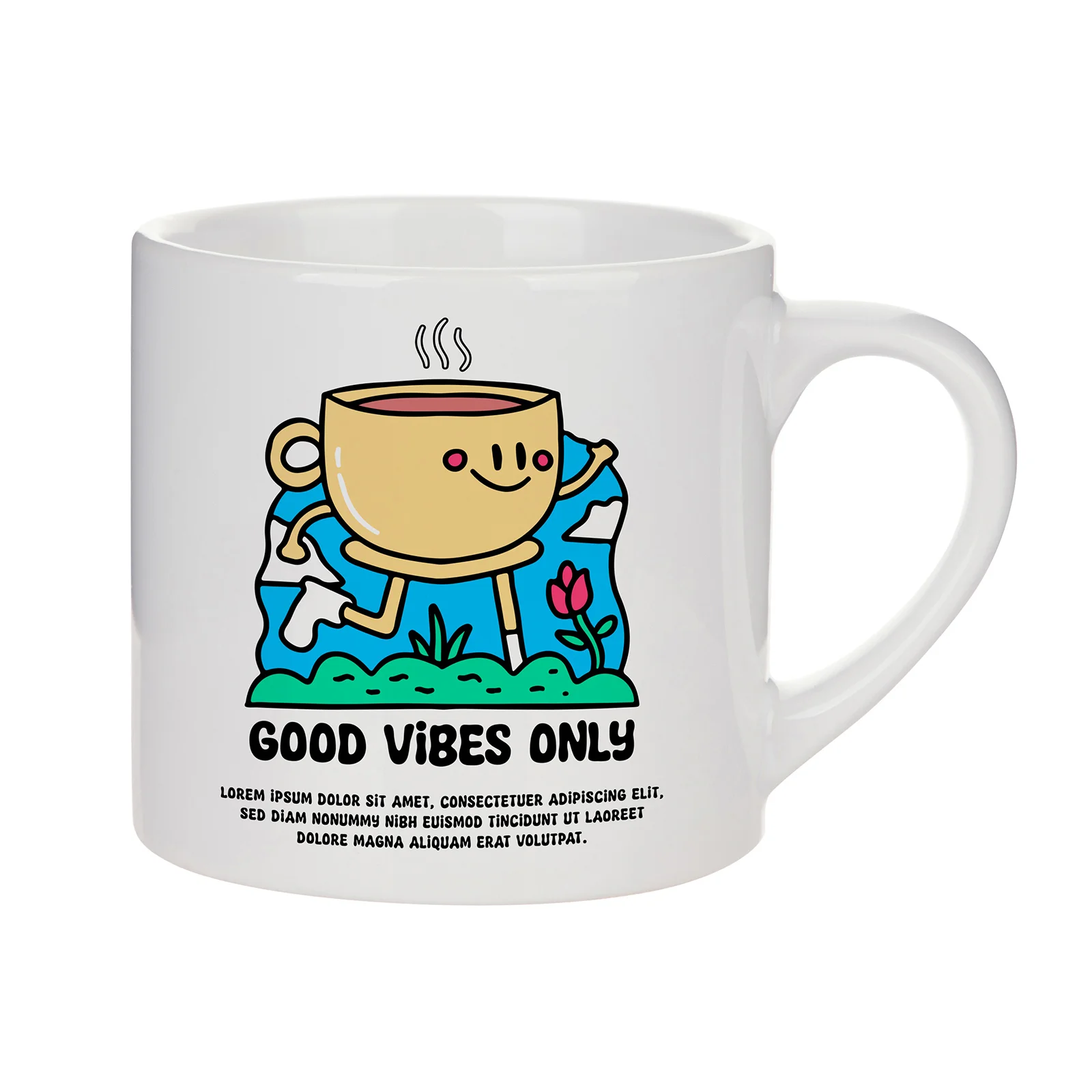 6oz White Coated Mug thumbnail 3