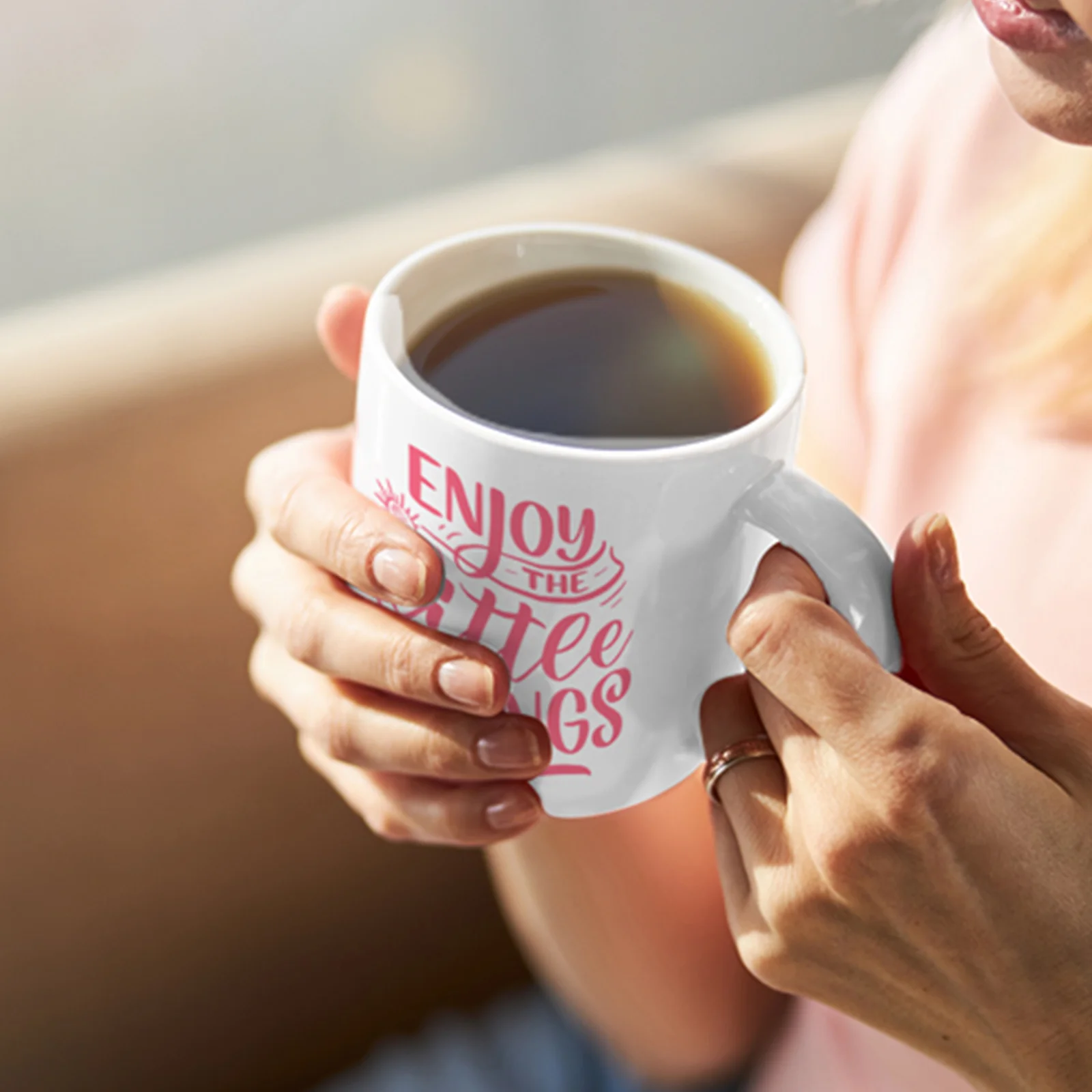 11 oz Sublimation Blank Ceramic Coffee Mug thumbnail 4