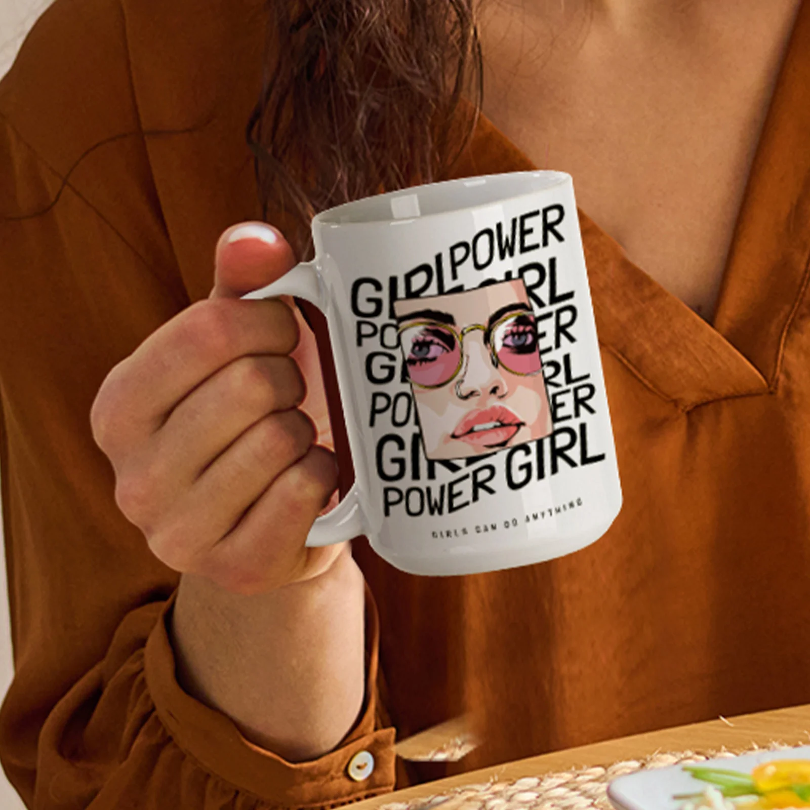 15 oz Sublimation Blank Ceramic Coffee Mug thumbnail 4