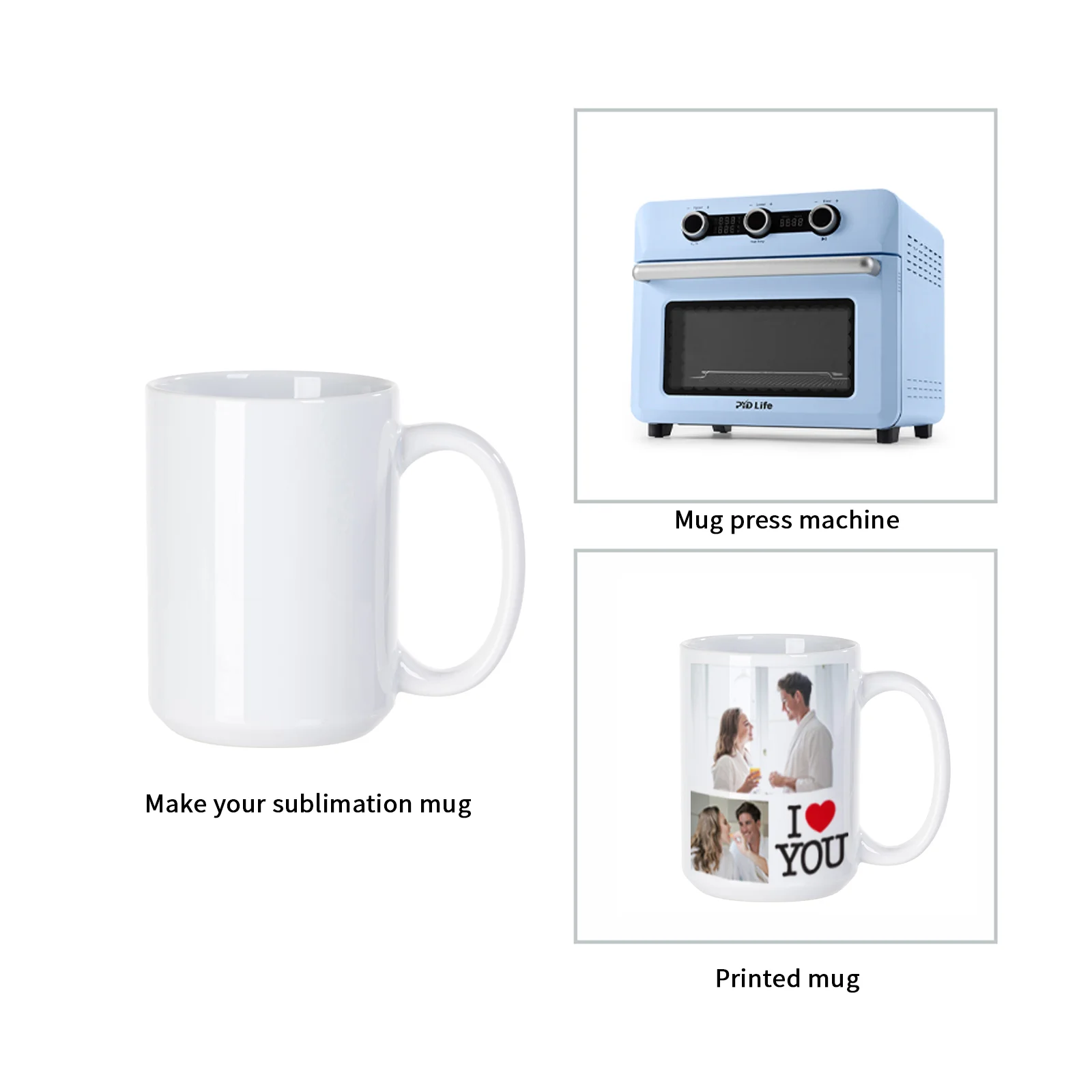 15 oz Sublimation Blank Ceramic Coffee Mug thumbnail 7