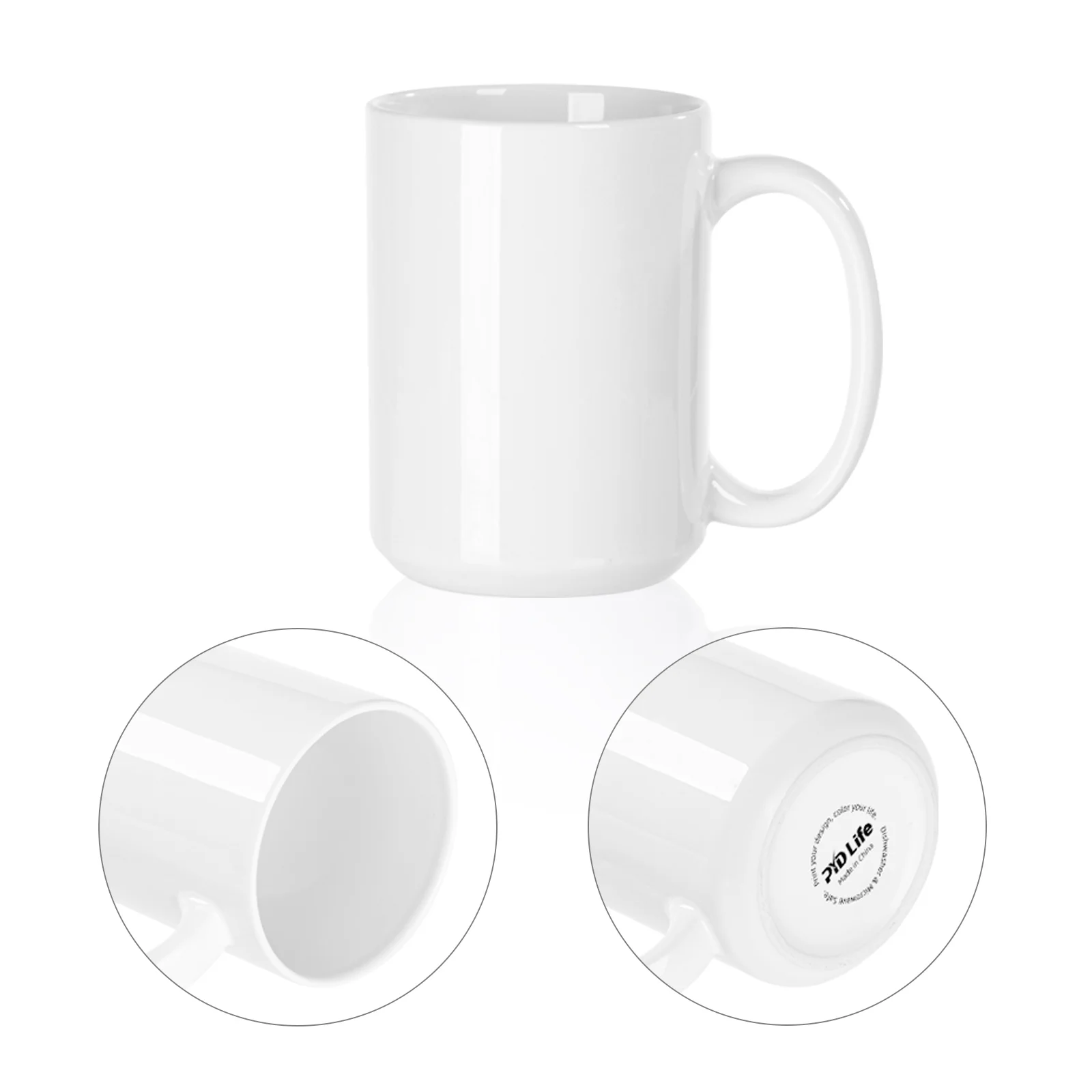 15 oz Sublimation Blank Ceramic Coffee Mug thumbnail 8