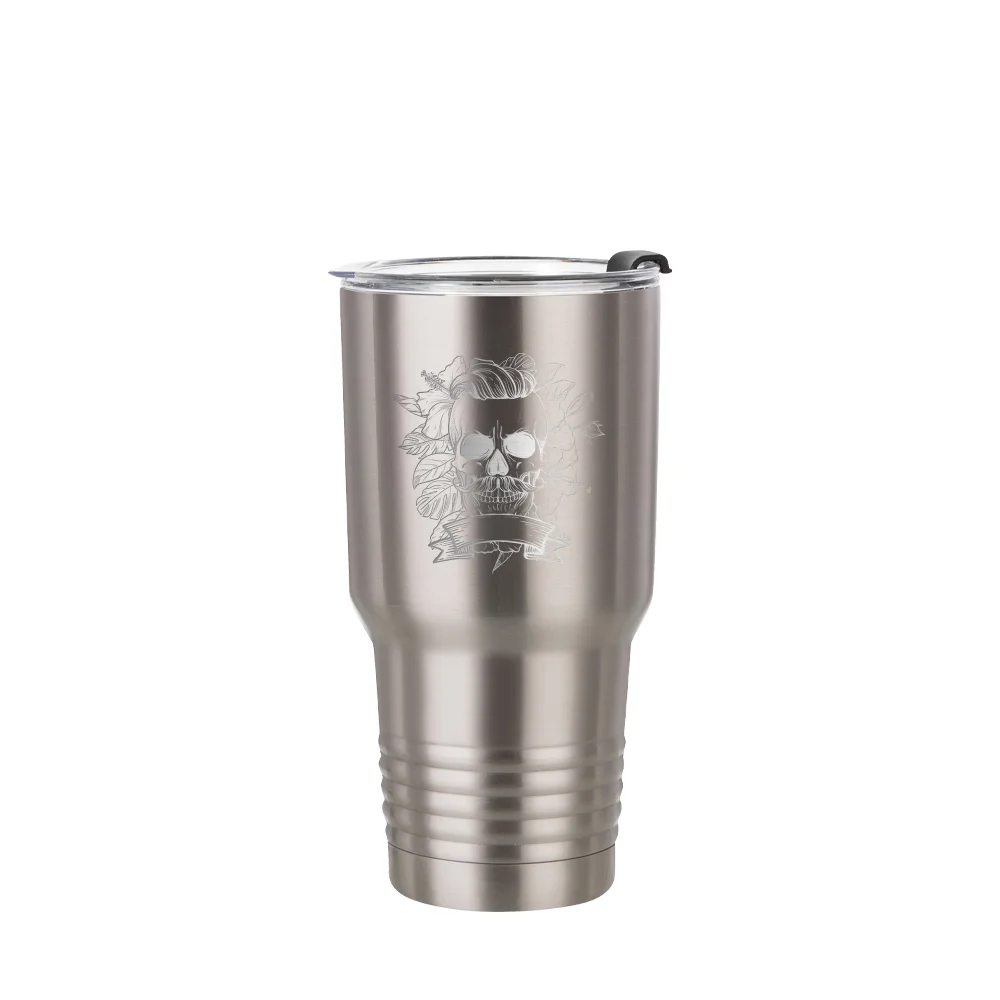 30oz/900ml Stainless Steel Tumbler w/ Ringneck Grip (Plain, Stainless steel) thumbnail 5